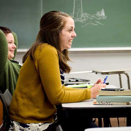 Students in Education class